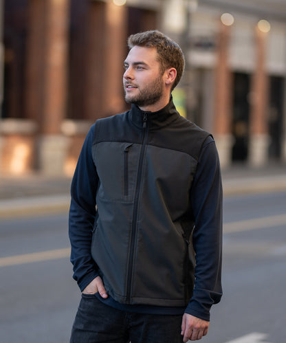 Stormtech Cascades softshell vest Azure Blue/Black