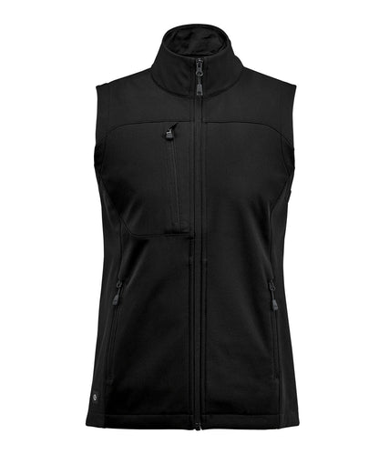 Stormtech Women’s Cascades softshell vest Black/Black*