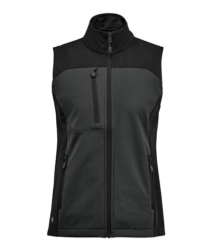 Stormtech Women’s Cascades softshell vest Dolphin/Black*