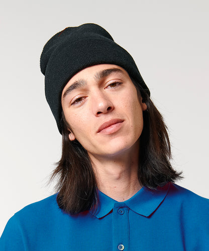 Stanley/Stella Rib beanie in unisex fit (STAU772) Black
