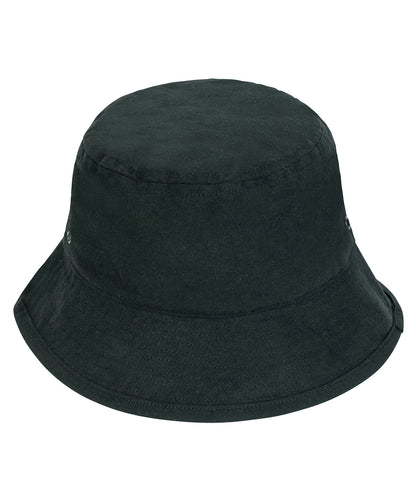Stanley/Stella Bucket hat with metal eyelets (STAU893) Black