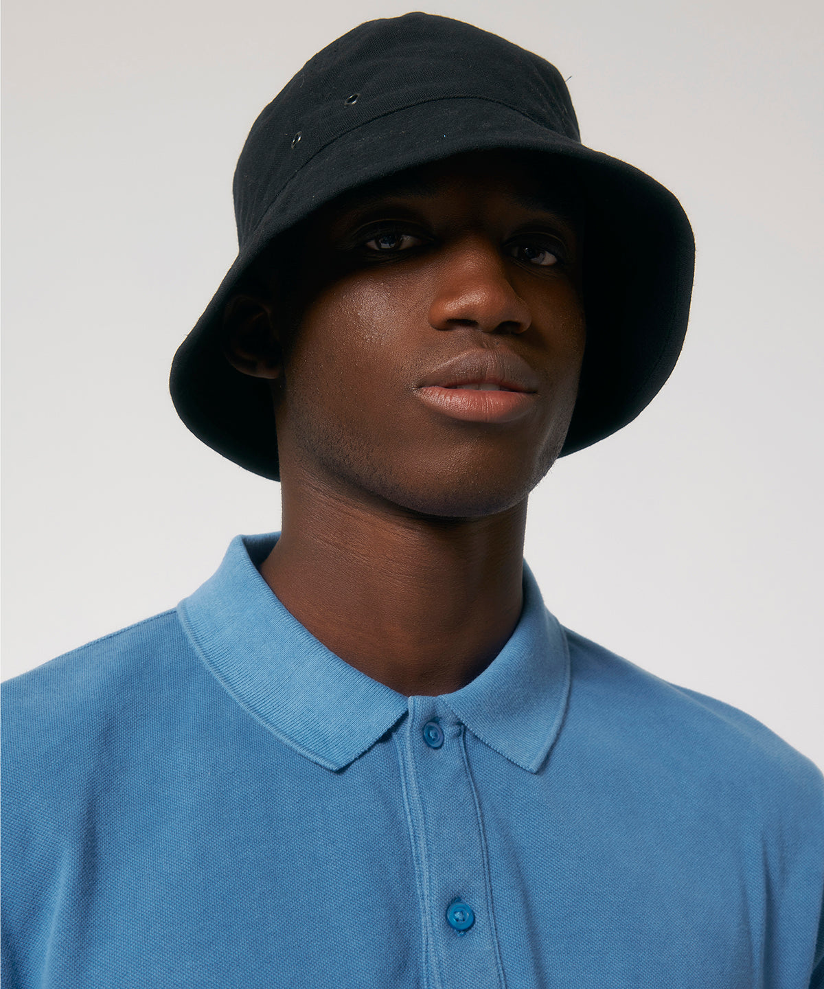Stanley/Stella Bucket hat with metal eyelets (STAU893) Black