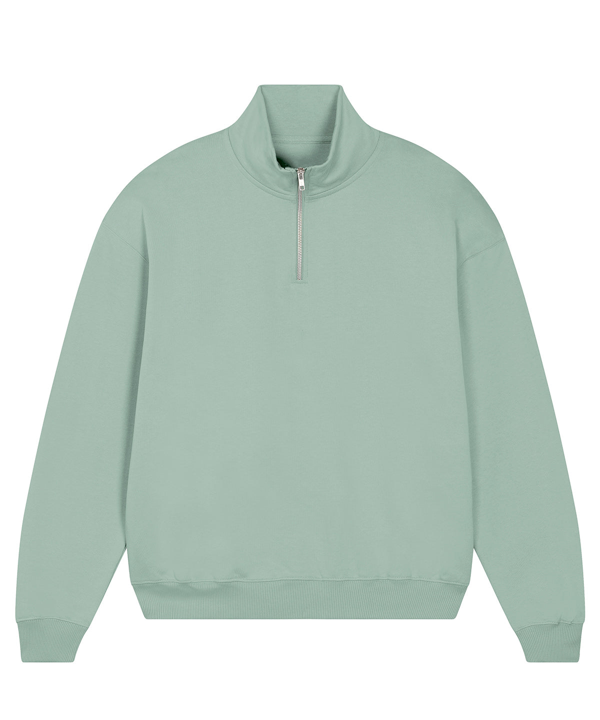 Stanley/Stella Unisex Miller dry 1/4 zip sweatshirt (STSU795) Aloe