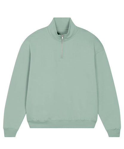 Stanley/Stella Unisex Miller dry 1/4 zip sweatshirt (STSU795) Aloe