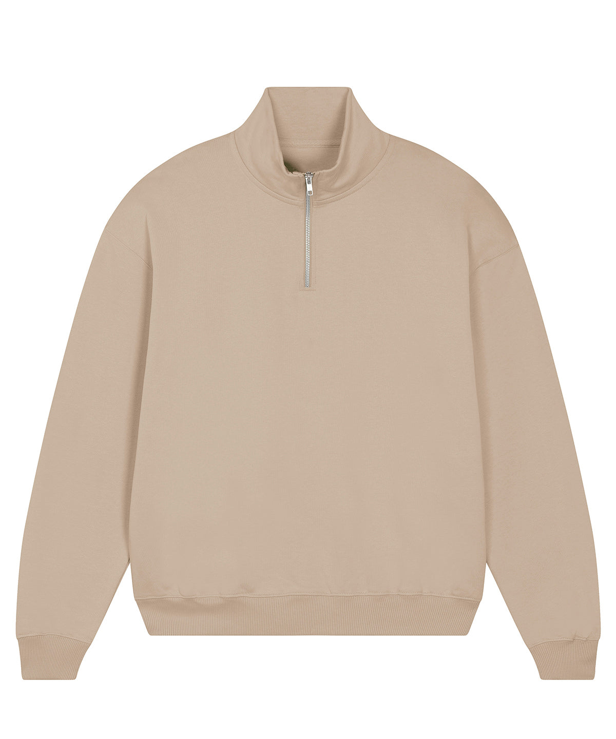 Stanley/Stella Unisex Miller dry 1/4 zip sweatshirt (STSU795) Desert Dust