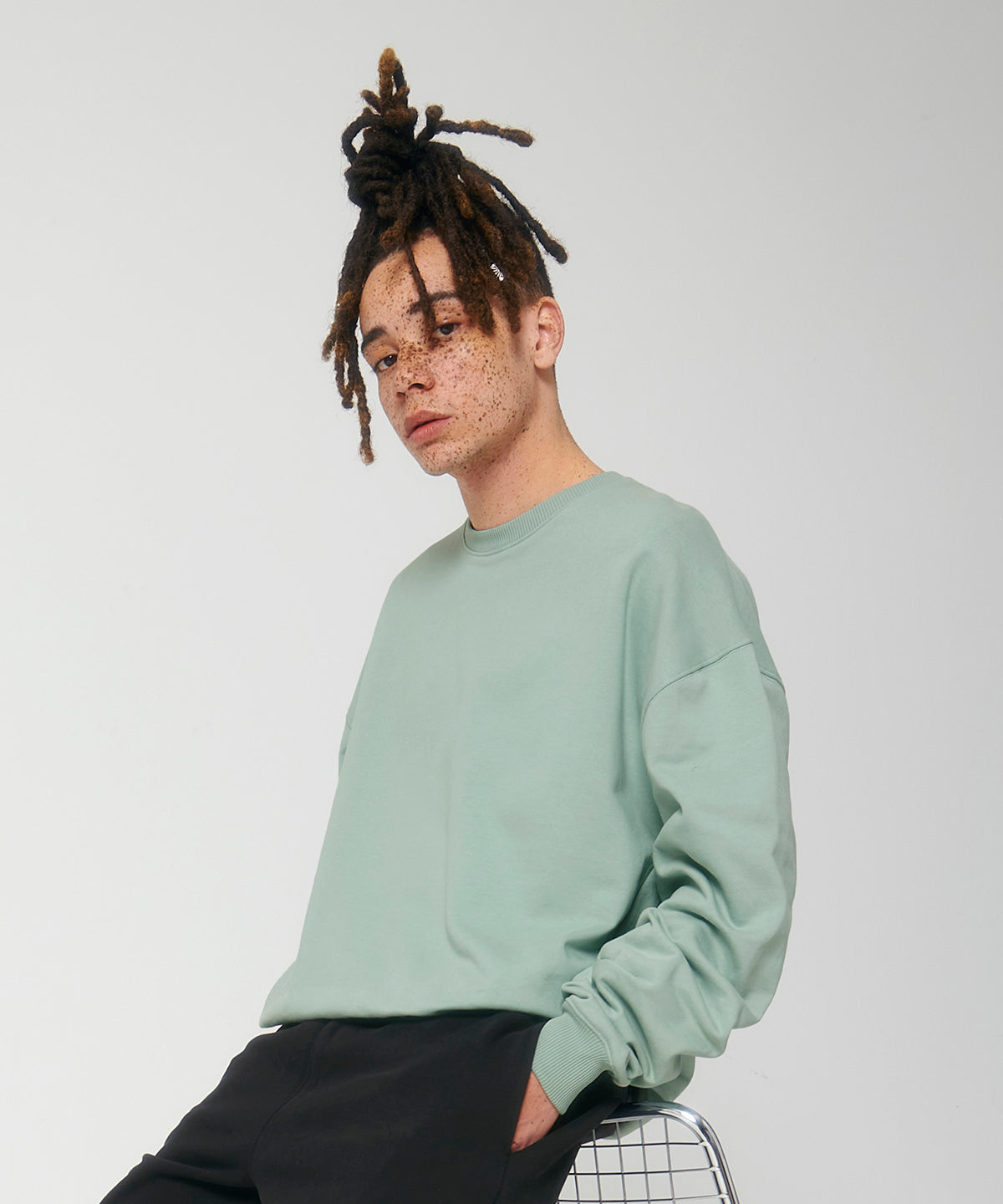 Stanley/Stella Unisex Ledger dry sweatshirt (STSU798) Aloe