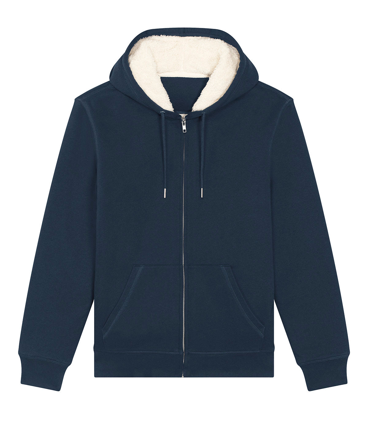 Stanley/Stella Unisex Hygger sherpa zip-through sweatshirt (STSU956) French Navy