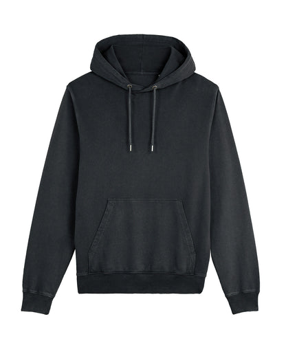 Stanley/Stella Unisex Archer vintage hoodie sweatshirt (STSU040) Garment Dyed Black Rock