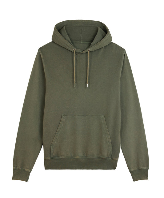 Stanley/Stella Unisex Archer vintage hoodie sweatshirt (STSU040) Garment Dyed Khaki
