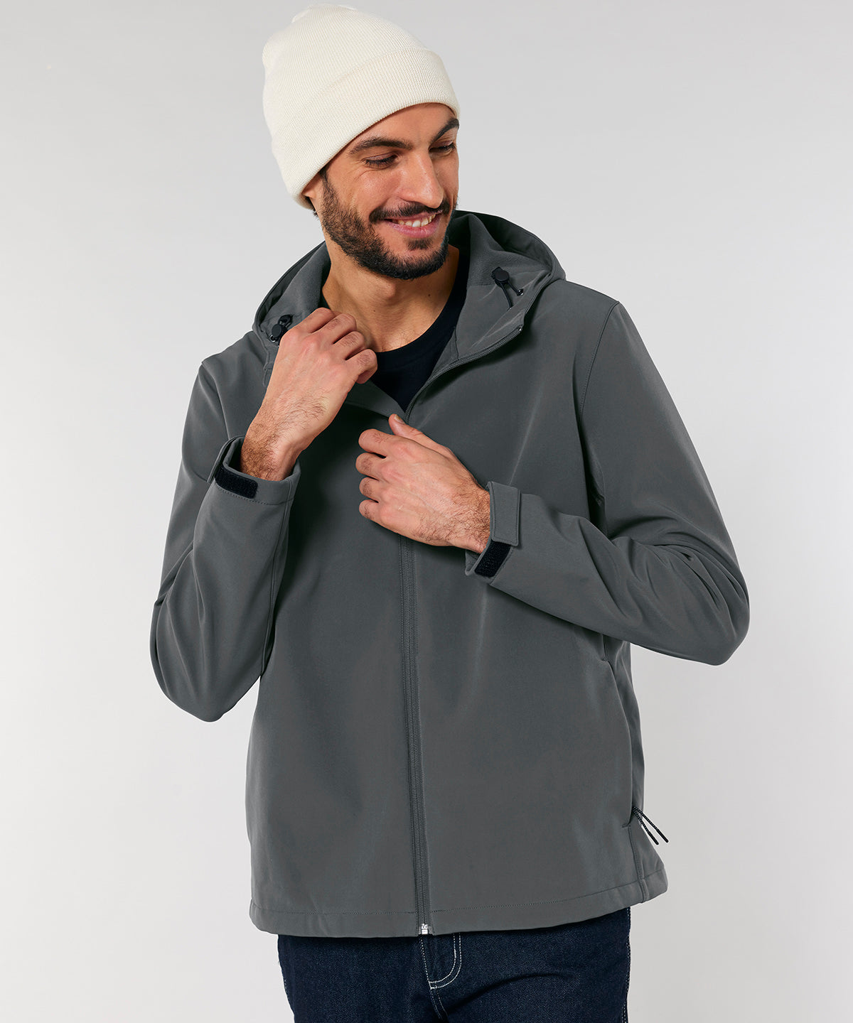 Stanley/Stella Stanley Discoverer hooded softshell (STJM158) Anthracite