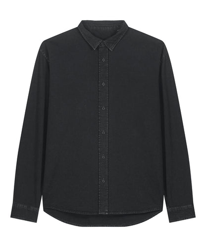 Stanley/Stella Worker shirt (STWU975) Garment Dyed Black Rock