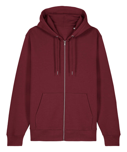 Stanley/Stella Unisex Cultivator 2.0 iconic zip-thru hoodie sweatshirt (STSU179) Burgundy*