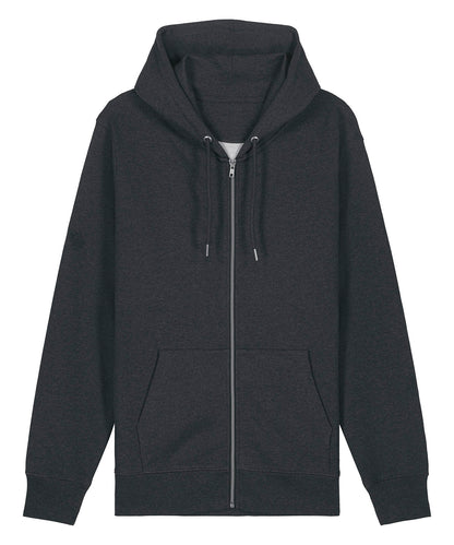 Stanley/Stella Unisex Cultivator 2.0 iconic zip-thru hoodie sweatshirt (STSU179) Dark Heather Grey