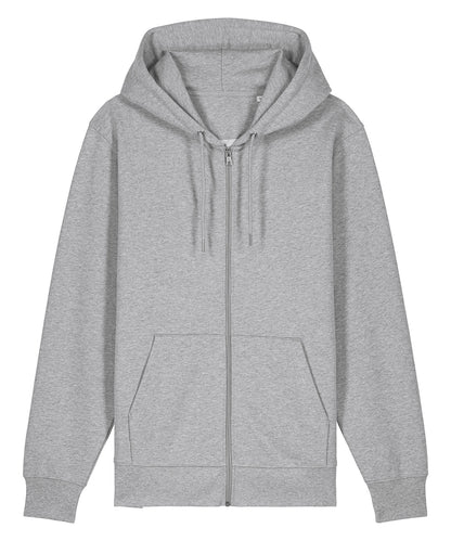 Stanley/Stella Unisex Cultivator 2.0 iconic zip-thru hoodie sweatshirt (STSU179) Heather Grey*