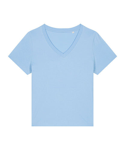 Stanley/Stella Women’s Stella Isla v-neck t-shirt (STTW176) Blue Soul
