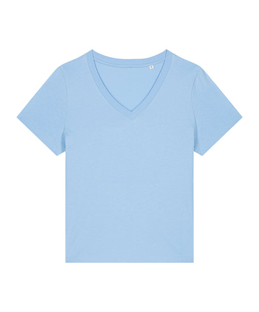 Stanley/Stella Women’s Stella Isla v-neck t-shirt (STTW176) Blue Soul