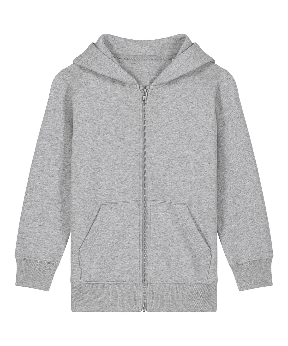 Stanley/Stella Kids Mini Cultivator 2.0 iconic zip-thru hoodie sweatshirt (STSK182) Heather Grey