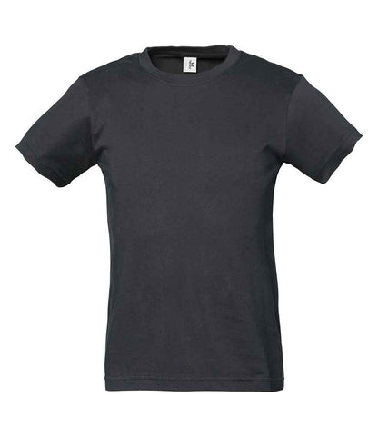 Tee Jays Kids Power T-Shirt in Dark Grey
