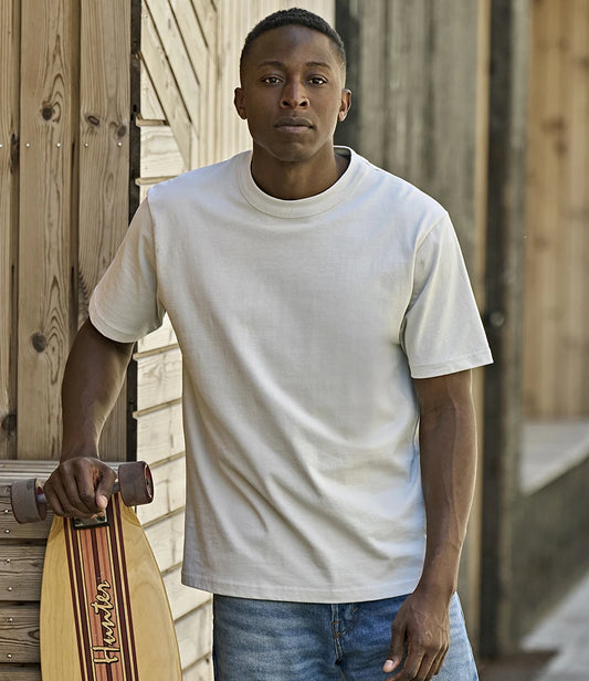 Tee Jays Unlabeled Loose Fit T-Shirt - Cement - Model