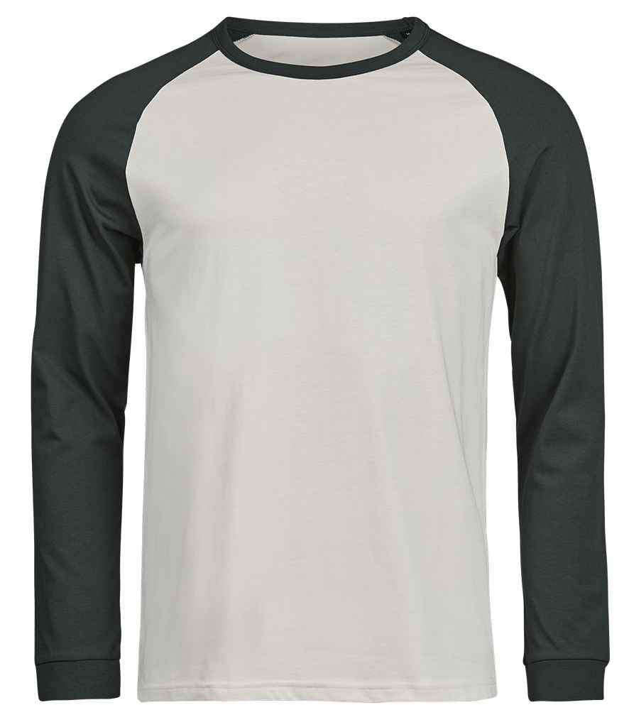 Tee Jays Tee Jays Unlabeled Baseball T-Shirt Cement/Dark Green