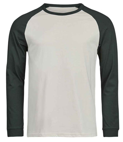 Tee Jays Tee Jays Unlabeled Baseball T-Shirt Cement/Dark Green
