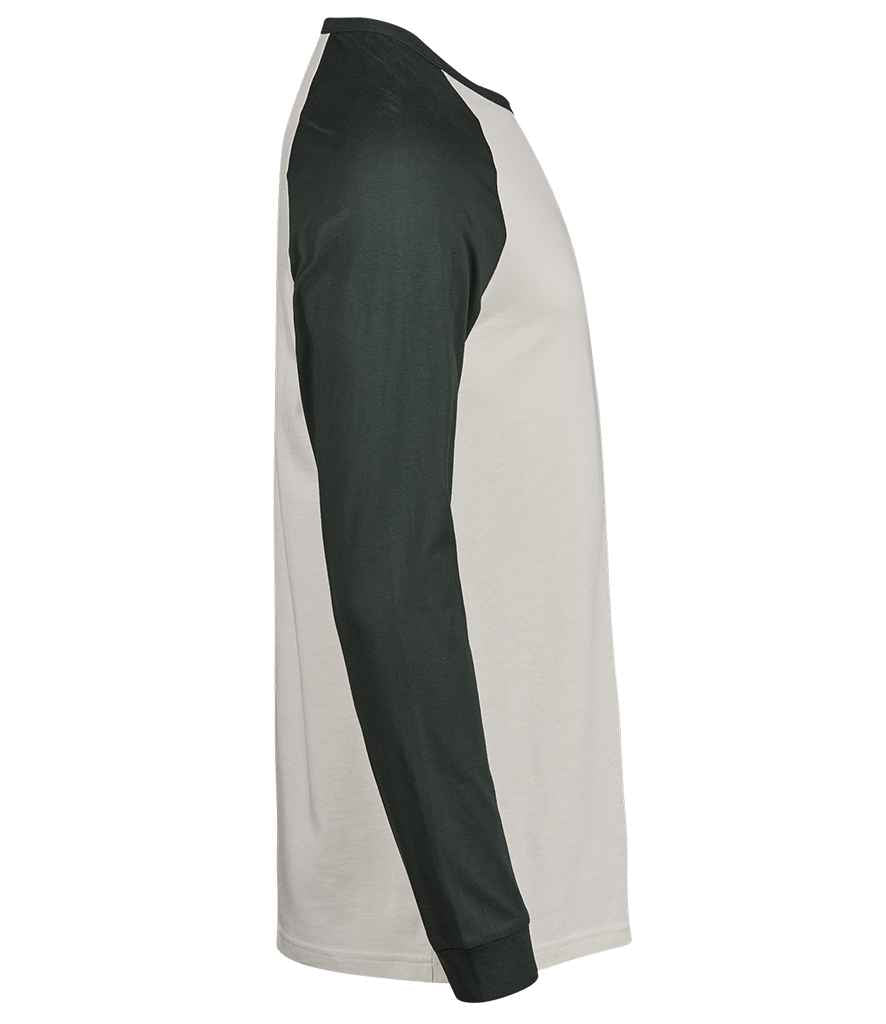 Tee Jays Tee Jays Unlabeled Baseball T-Shirt Cement/Dark Green