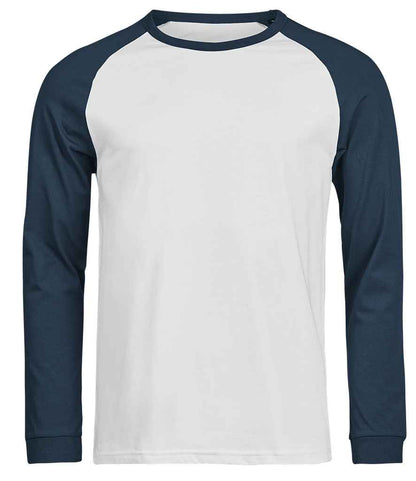 Tee Jays Tee Jays Unlabeled Baseball T-Shirt White/Ink
