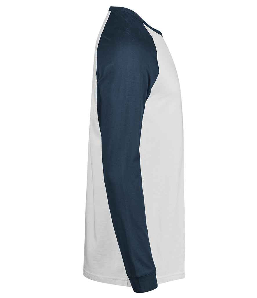 Tee Jays Tee Jays Unlabeled Baseball T-Shirt White/Ink
