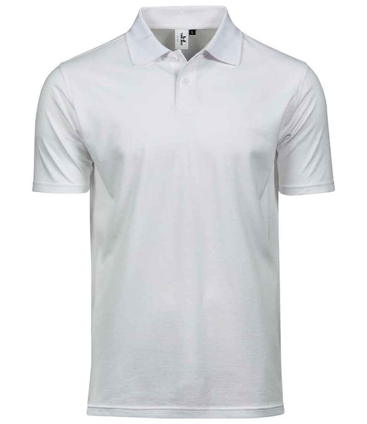 Tee Jays Power Organic Piqué Polo Shirt in White