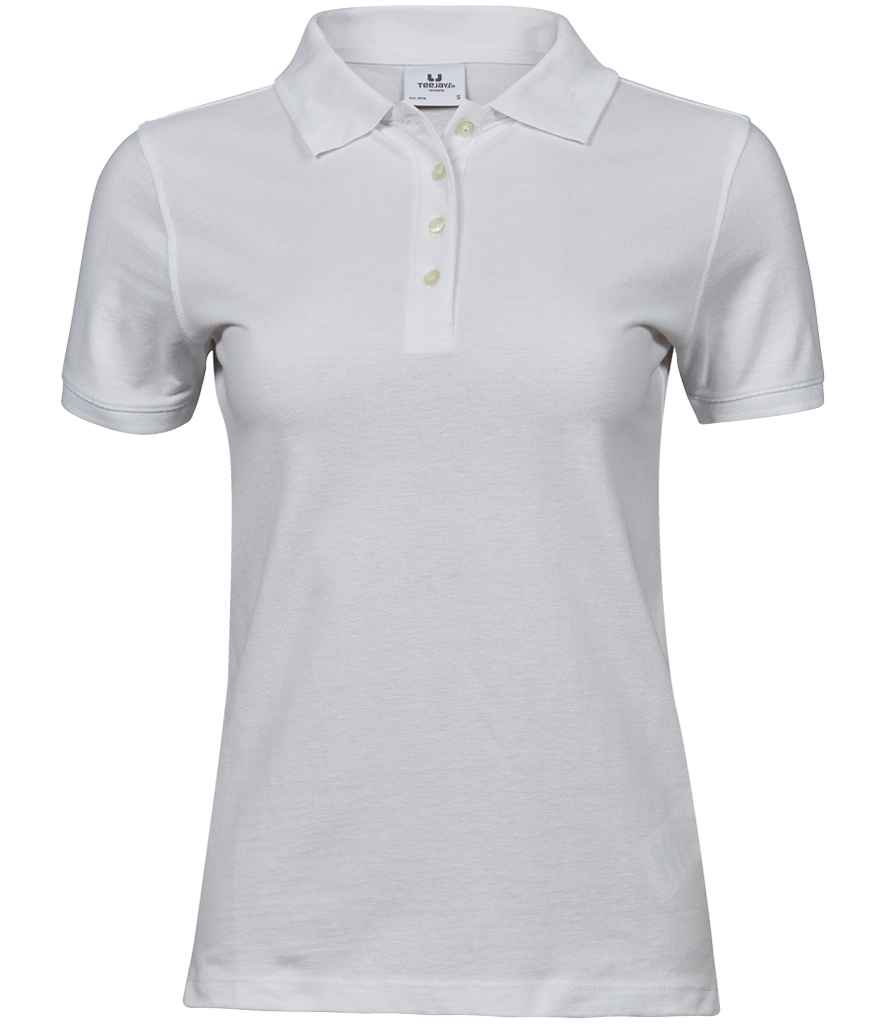 Tee Jays Tee Jays Ladies Heavy Cotton Piqué Polo Shirt White