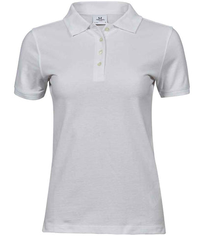Tee Jays Tee Jays Ladies Heavy Cotton Piqué Polo Shirt White