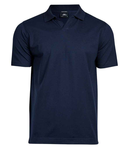 Tee Jays Tee Jays Luxury Stretch V Neck Polo Shirt Navy