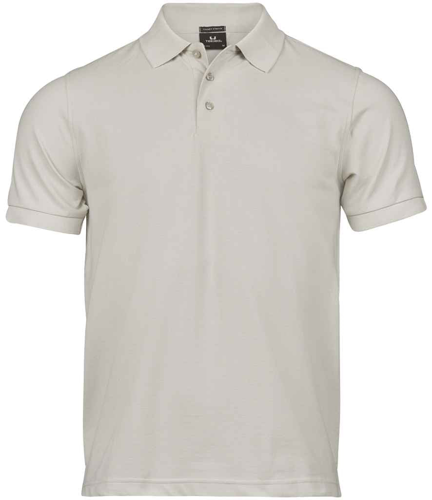 Tee Jays Luxury Stretch Piqué Polo Shirt in Cement