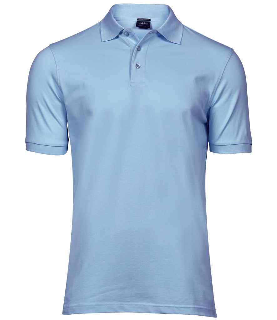 Tee Jays Tee Jays Luxury Stretch Piqué Polo Shirt Light Blue