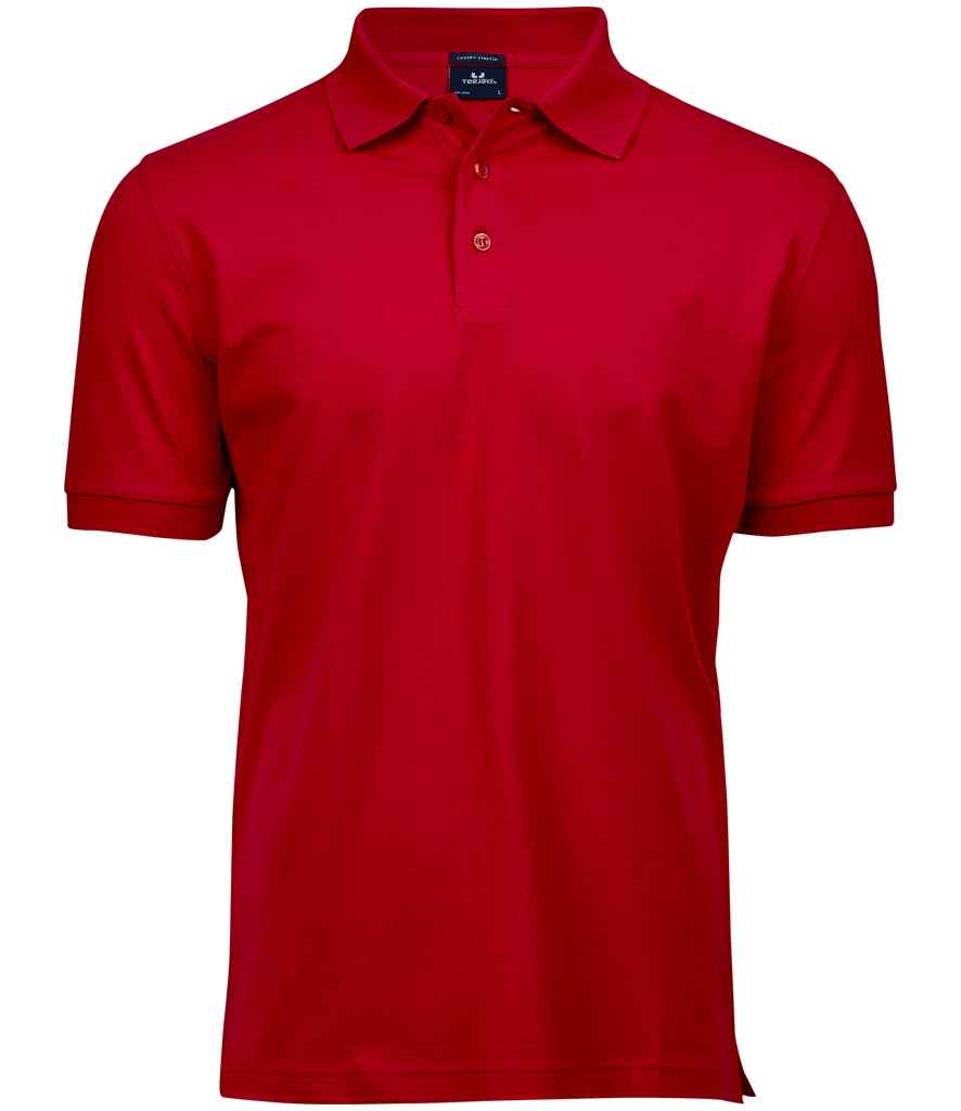 Tee Jays Tee Jays Luxury Stretch Piqué Polo Shirt Red