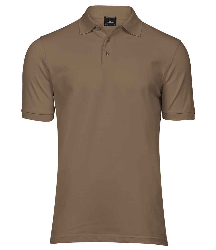 Tee Jays Luxury Stretch Piqué Polo Shirt in Wood