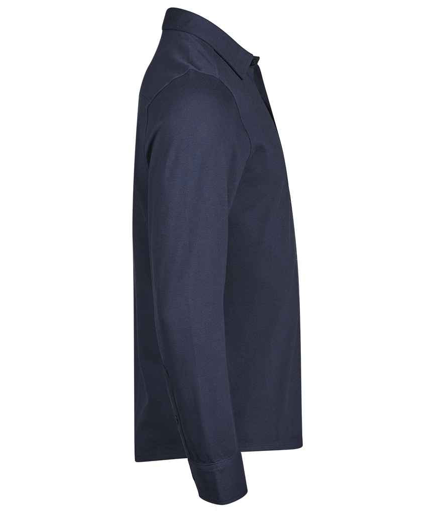 Tee Jays Tee Jays Luxury Organic Stretch Long Sleeve Shirt Navy