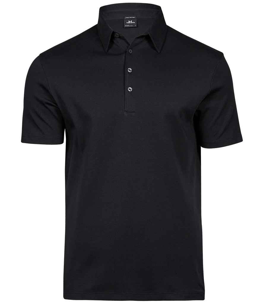 Tee Jays Tee Jays Pima Cotton Interlock Polo Shirt Black
