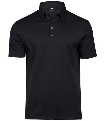Tee Jays Tee Jays Pima Cotton Interlock Polo Shirt Black