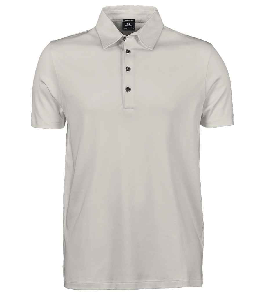 Tee Jays Tee Jays Pima Cotton Interlock Polo Shirt Cement
