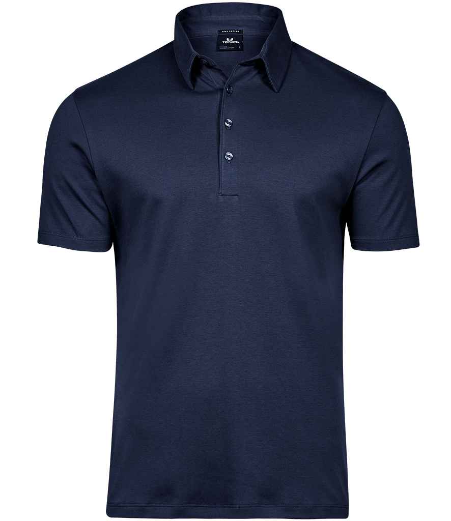 Tee Jays Tee Jays Pima Cotton Interlock Polo Shirt Navy