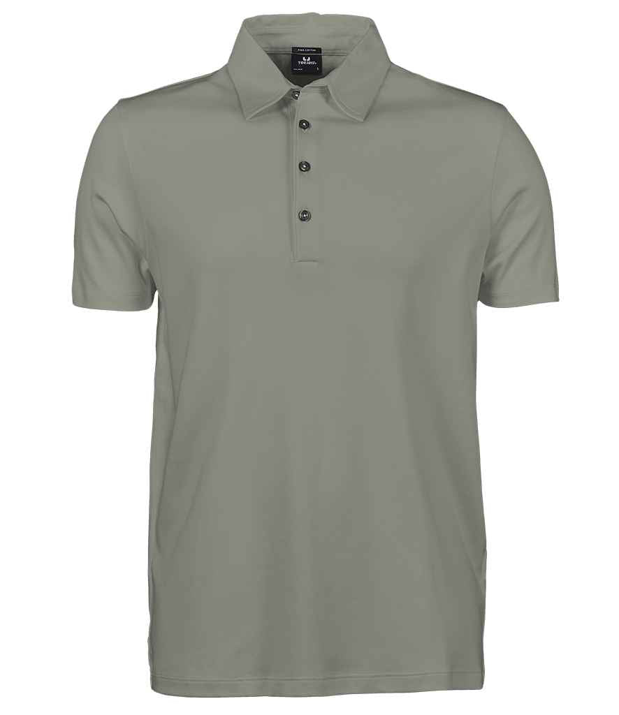 Tee Jays Tee Jays Pima Cotton Interlock Polo Shirt Sage