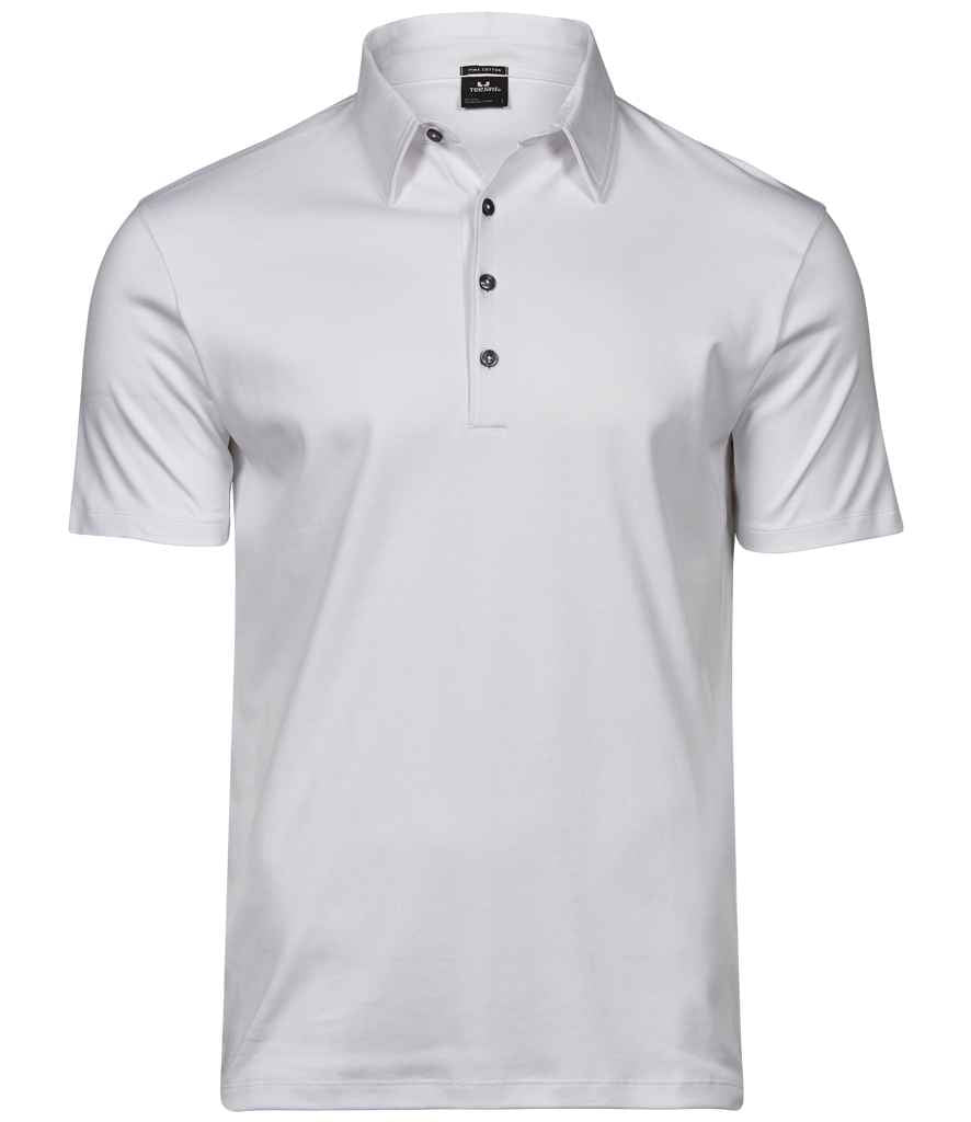 Tee Jays Tee Jays Pima Cotton Interlock Polo Shirt White