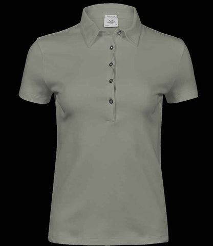 Tee Jays Tee Jays Ladies Pima Cotton Interlock Polo Shirt Sage