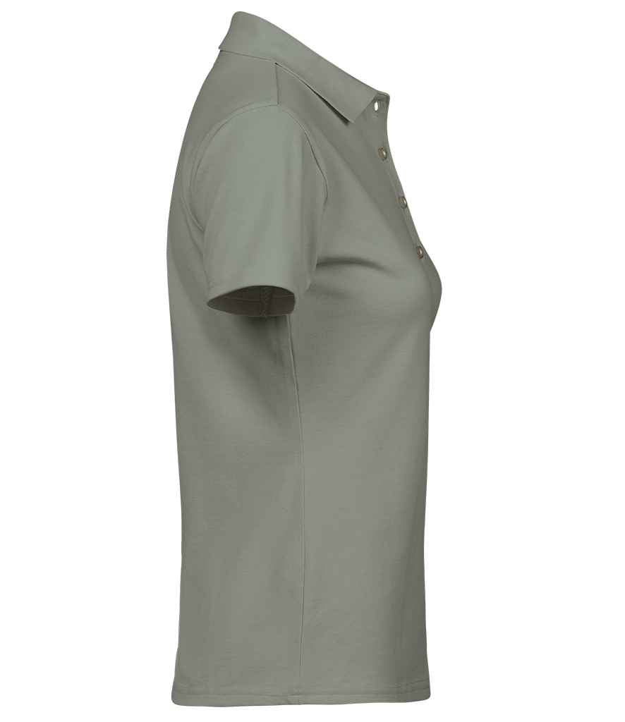 Tee Jays Tee Jays Ladies Pima Cotton Interlock Polo Shirt Sage