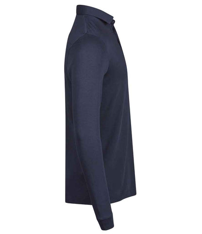 Tee Jays Tee Jays Pima Cotton Long Sleeve Polo Shirt Navy