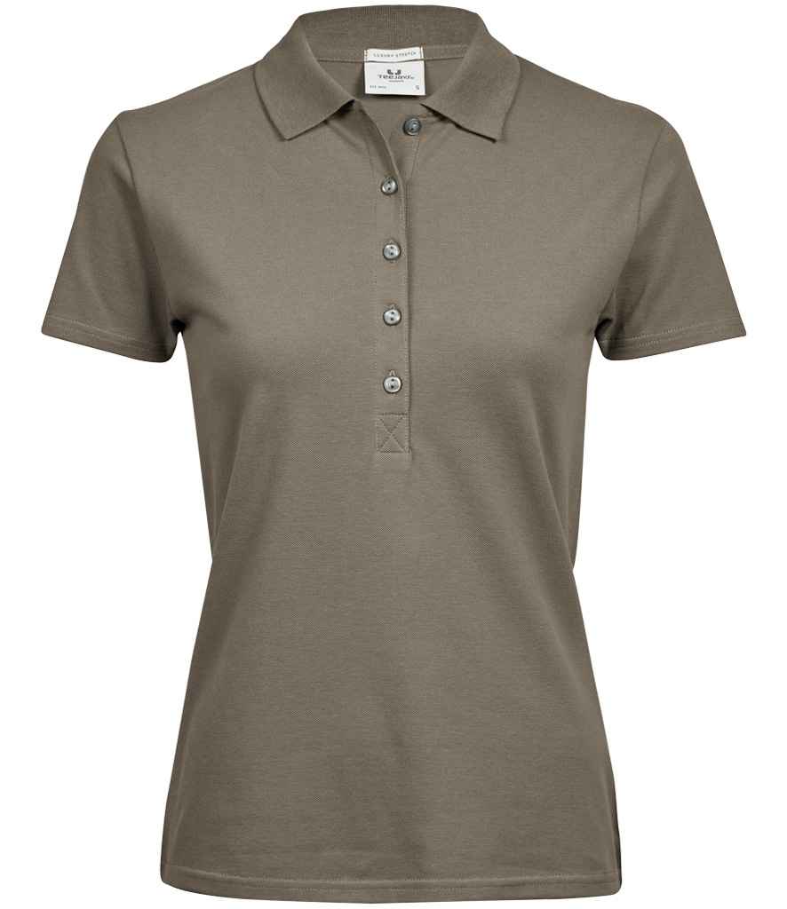 Tee Jays Tee Jays Ladies Luxury Stretch Polo Shirt Clay