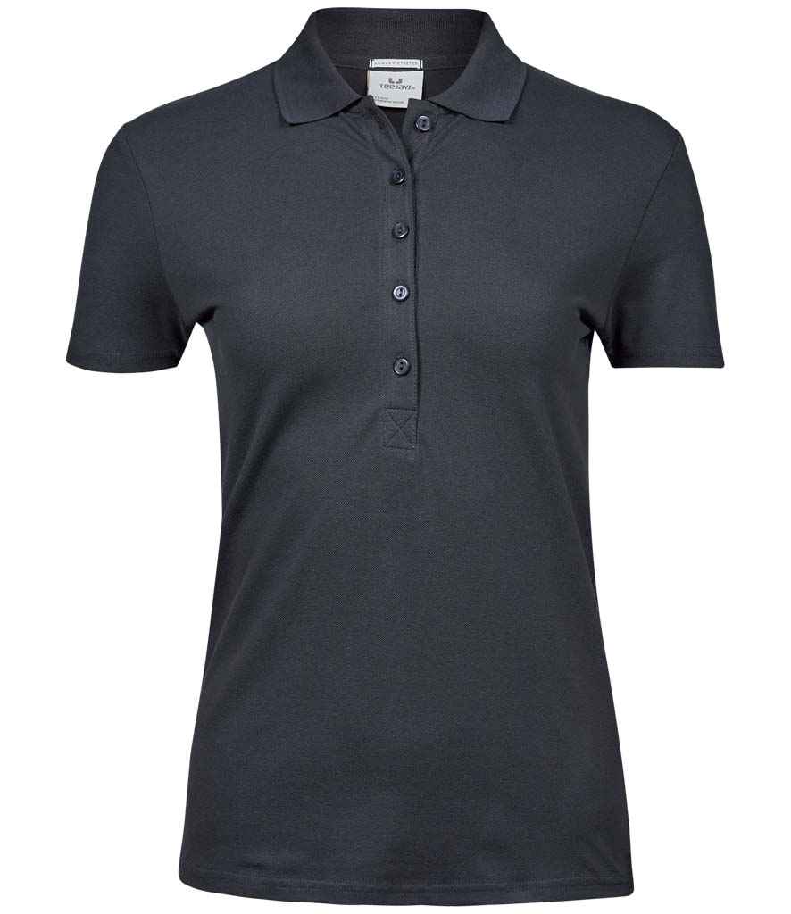 Tee Jays Tee Jays Ladies Luxury Stretch Polo Shirt Dark Grey
