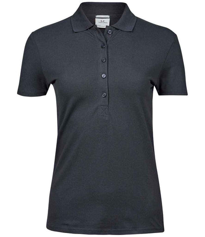 Tee Jays Tee Jays Ladies Luxury Stretch Polo Shirt Dark Grey