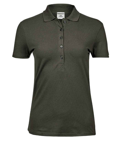 Tee Jays Tee Jays Ladies Luxury Stretch Polo Shirt Deep Green